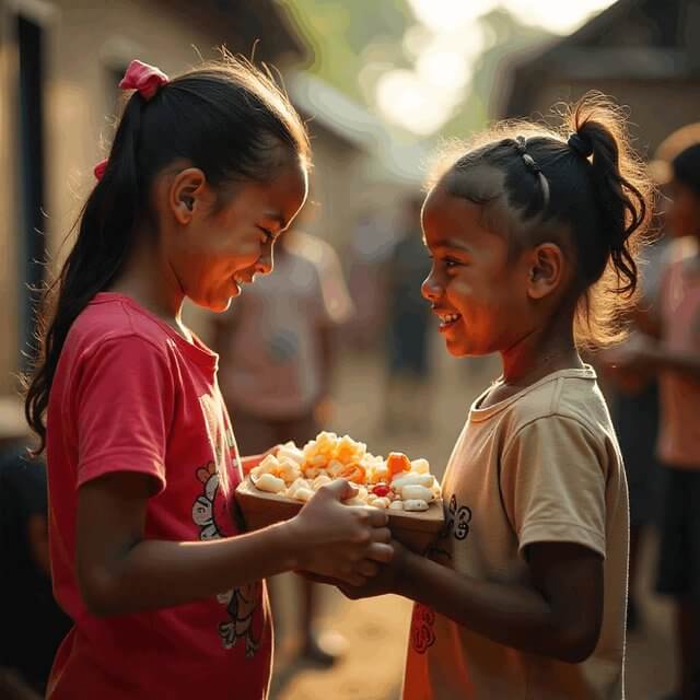 Donate food for children in need - Food donation charity helping hungry children